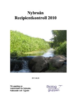 Nybroån – Recipientkontroll 2010
