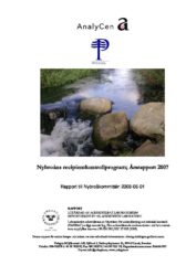 Nybroåns recipientkontrollprogram – Årsrapport 2007